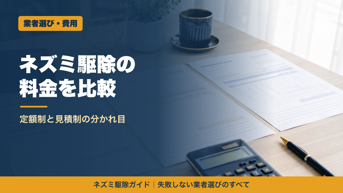 ネズミ駆除の料金比較
