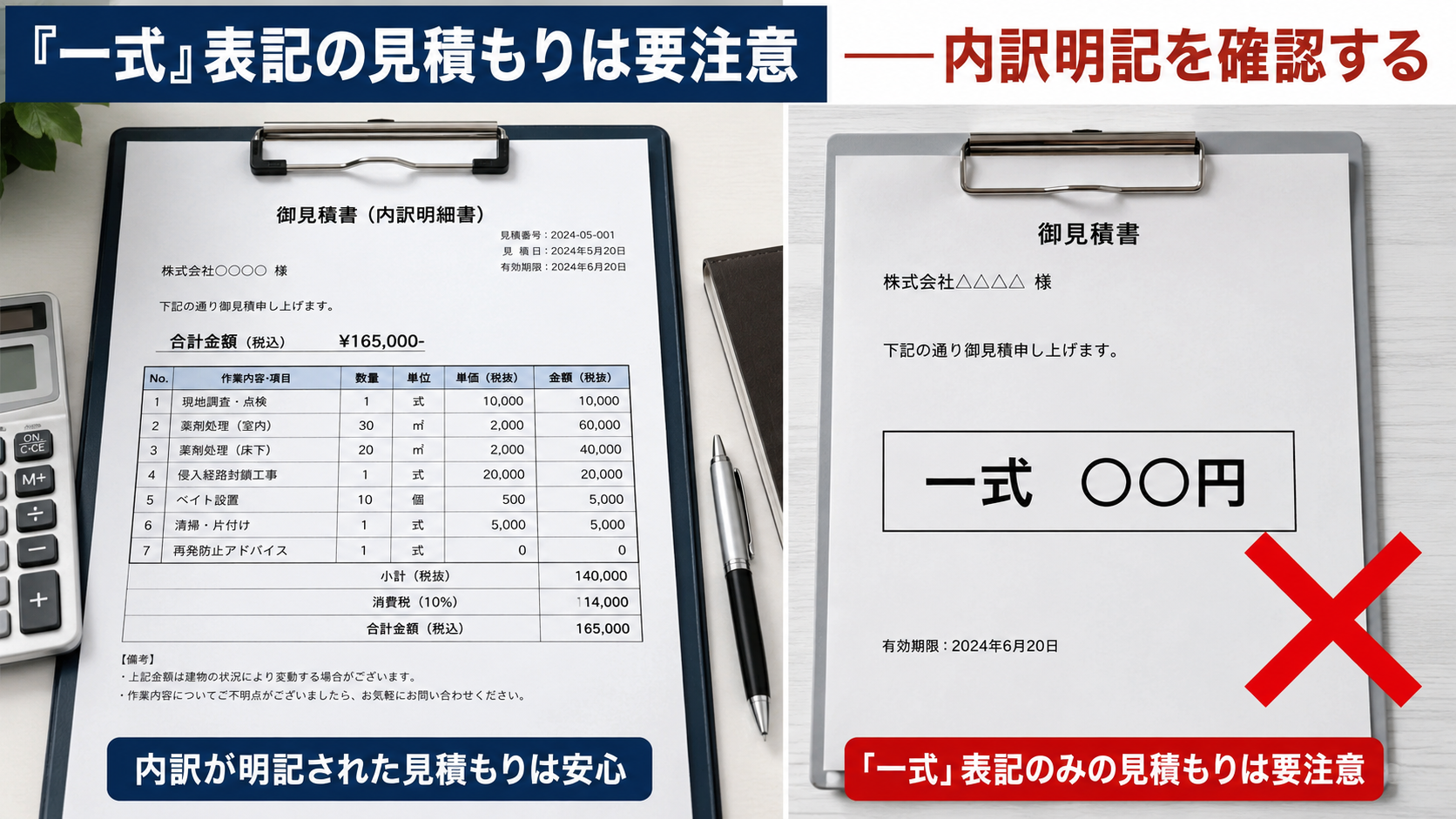 悪質業者を見分けるサイン
